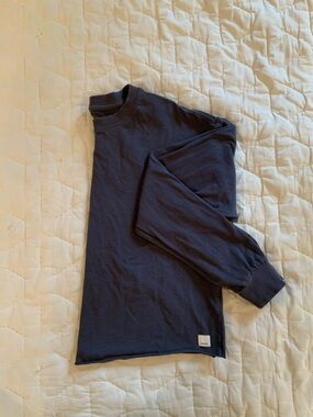Women’s Vuori Dark Navy Long Sleeve Cropped Crew